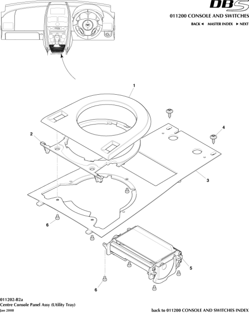 Part Diagram for Aston Martin 8D33-7Z289-AC