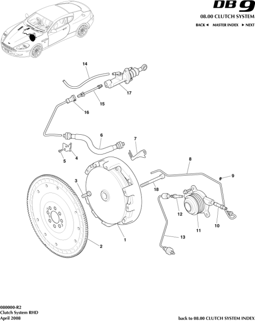 Part Diagram for Aston Martin 700891