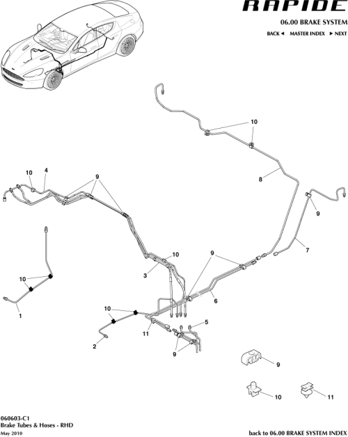 Part Diagram for Aston Martin AD43-2M022-BB