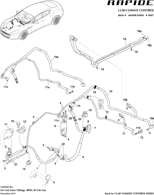 Part Diagram for Aston Martin HD43-19835-CA