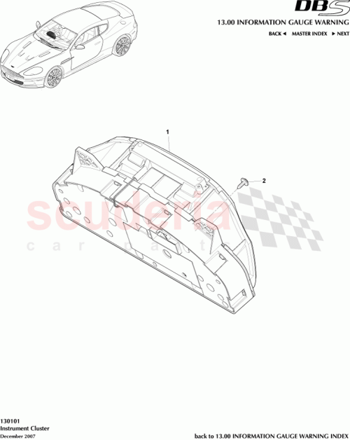 Part Diagram for Aston Martin BD33-10849-BC