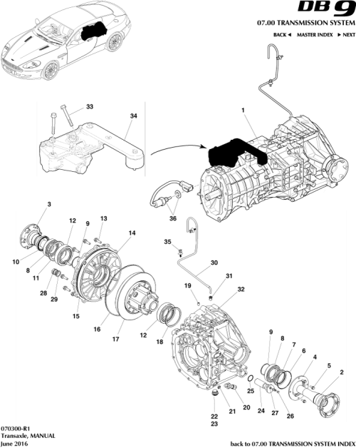 Part Diagram for Aston Martin SY7Y-020E46-AB
