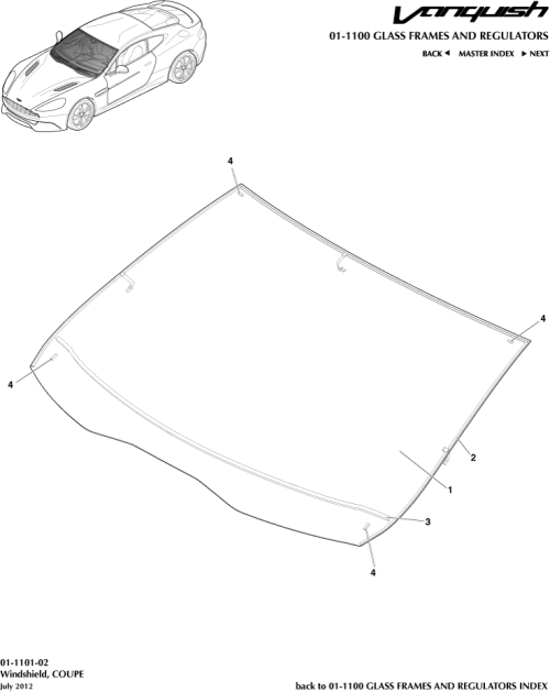 Part Diagram for Aston Martin ED33-76-10039