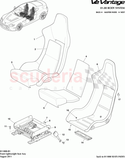 Part Diagram for Aston Martin AD23-60008-ACW