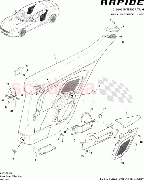 Part Diagram for Aston Martin AD43-87-10082