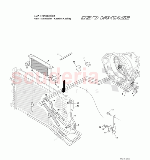 Part Diagram for Aston Martin 32-121641-AC