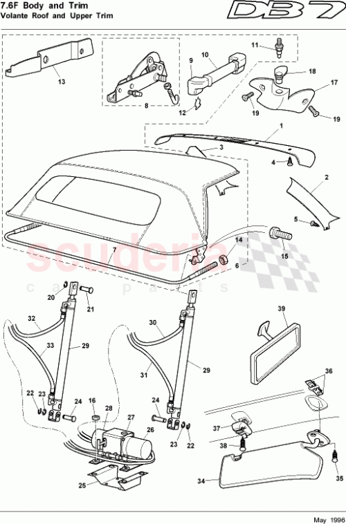 Part Diagram for Aston Martin 83-123811-BA