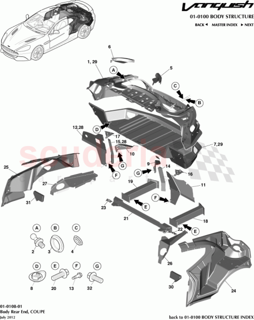 Part Diagram for Aston Martin CD33-C41033-AC