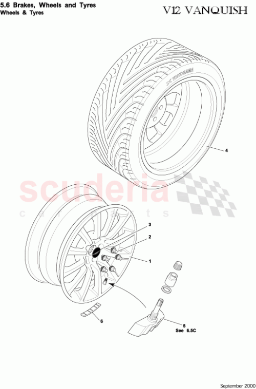 Part Diagram for Aston Martin 3R12-365954-AA