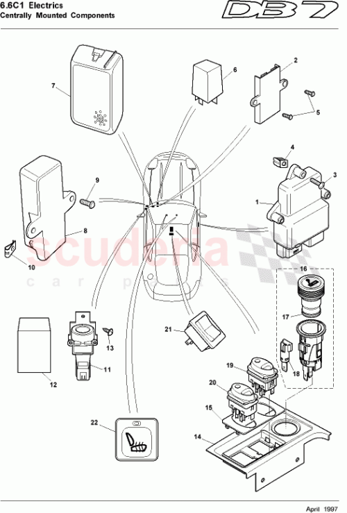 Part Diagram for Aston Martin 78-82424