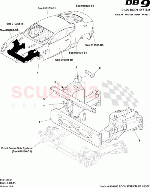 Part Diagram for Aston Martin 8G43-20-11479