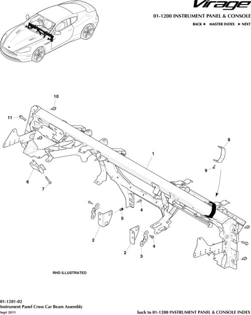 Part Diagram for Aston Martin 8G43-044B52-AF