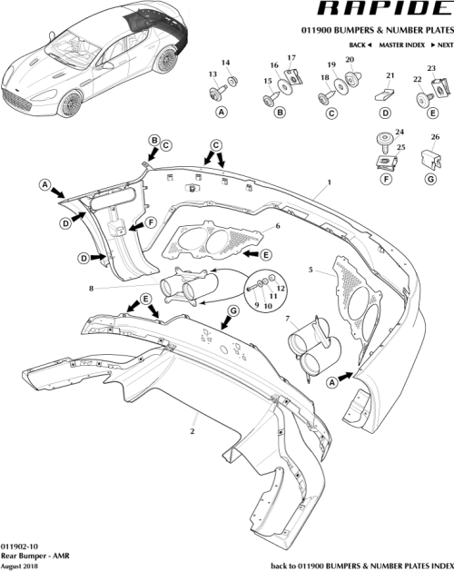 Part Diagram for Aston Martin KD43-5K239-BA