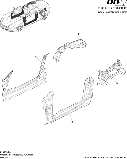 Part Diagram for Aston Martin 4G43-L20413-AM
