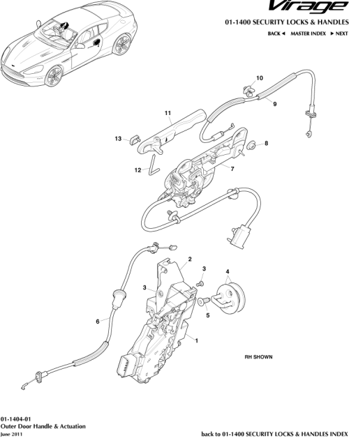 Part Diagram for Aston Martin 7G43-226A28-AF