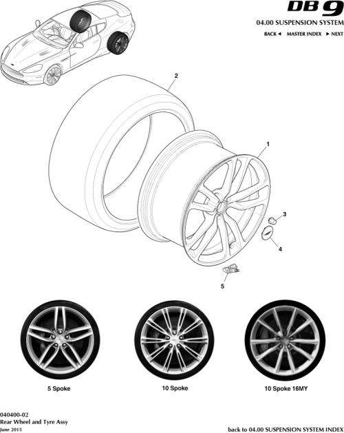 Part Diagram for Aston Martin GG43-9965G-AA