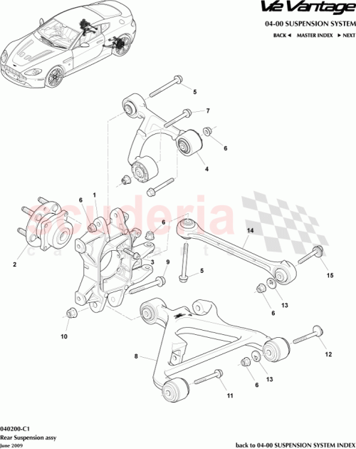 Part Diagram for Aston Martin 4G43-26-10840-PK