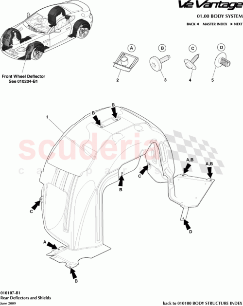 Part Diagram for Aston Martin AD23-54279D22-BA