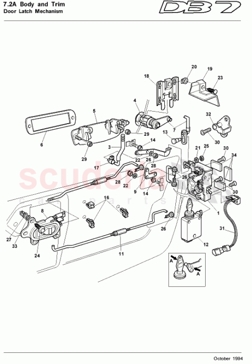 Part Diagram for Aston Martin 65-82270