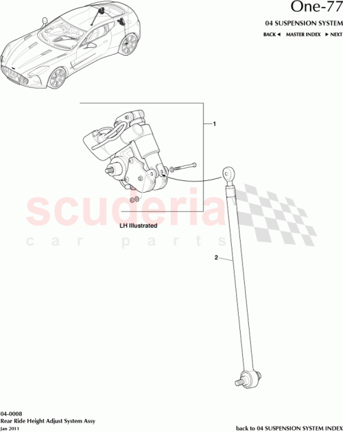 Part Diagram for Aston Martin AY93-11-10097