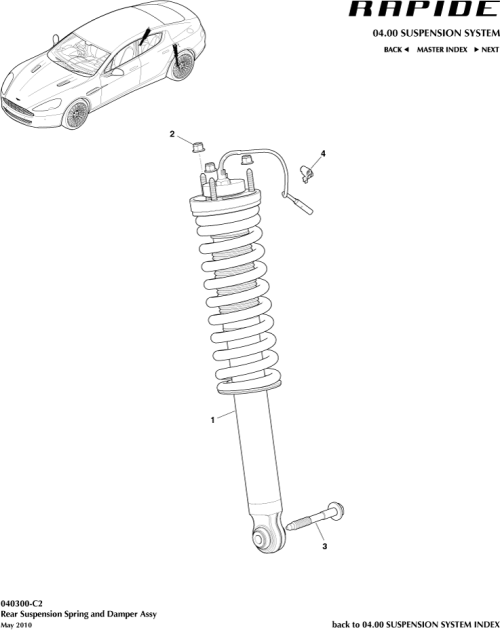 Part Diagram for Aston Martin AD43-18W002-CC