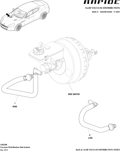Part Diagram for Aston Martin DG43-J1403-AA