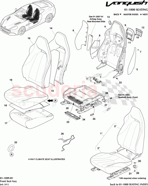 Part Diagram for Aston Martin CD33-110003-BA