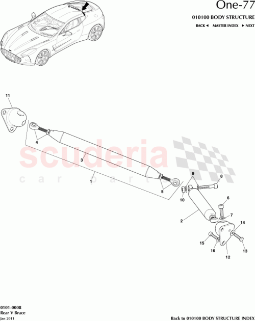 Part Diagram for Aston Martin 12023-09-6102-AA