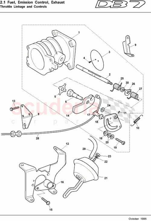 Part Diagram for Aston Martin 08-80580