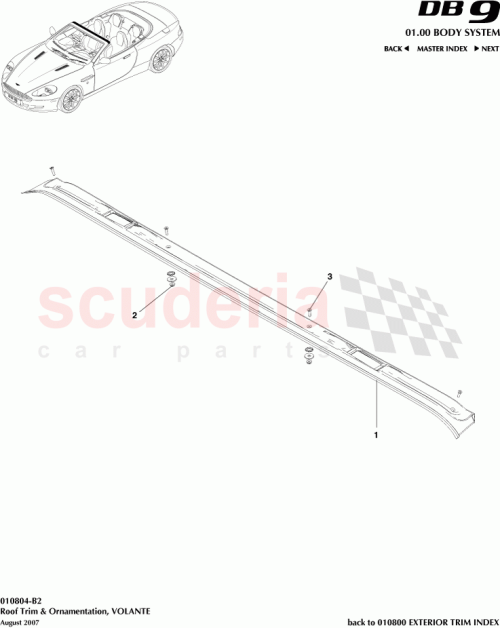 Part Diagram for Aston Martin 4G43-103081-BA