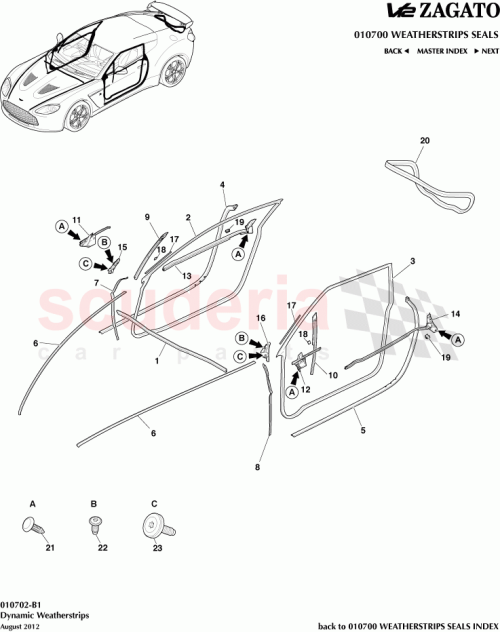 Part Diagram for Aston Martin CY83-C20570-AA