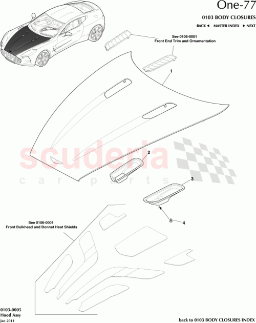 Part Diagram for Aston Martin DBYA02006-E