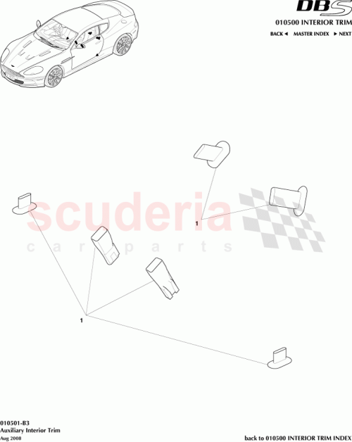 Part Diagram for Aston Martin IL9D33613A68AAW