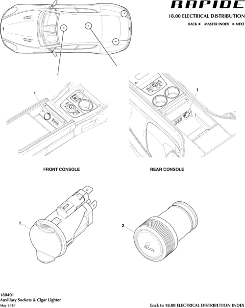 Part Diagram for Aston Martin 98AG-15052-AB