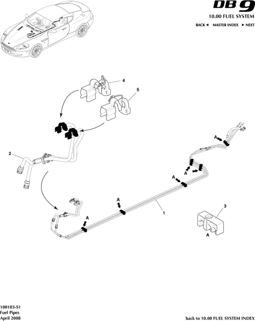 Part Diagram for Aston Martin PY83-23934-DB