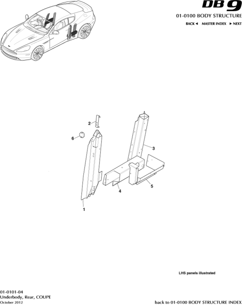 Part Diagram for Aston Martin TY63-C03408-AAW