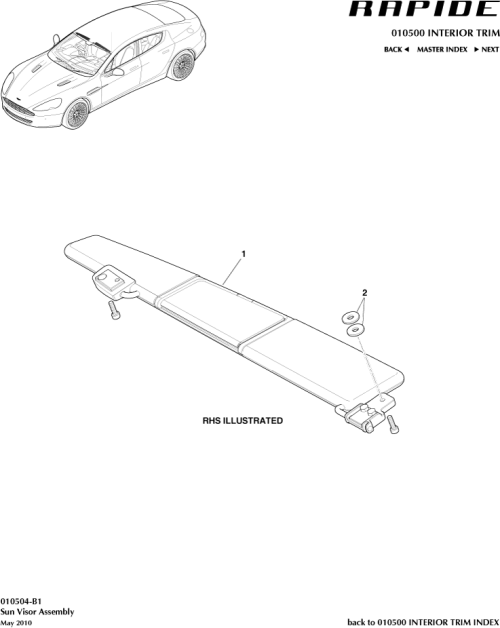 Part Diagram for Aston Martin AD43-69321-BCW