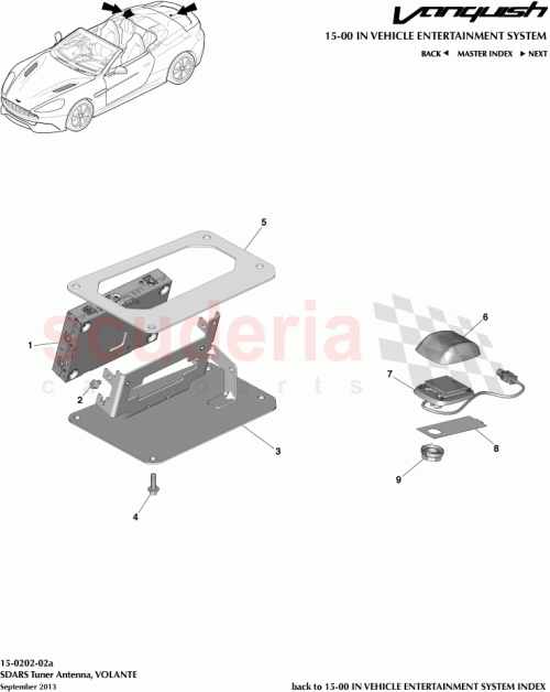 Part Diagram for Aston Martin DG43-19C156-AA