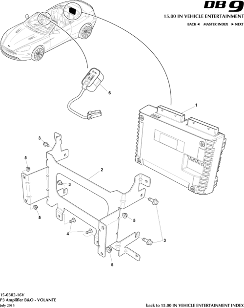 Part Diagram for Aston Martin 708882