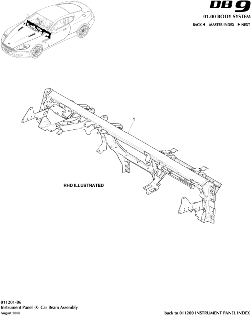 Part Diagram for Aston Martin 8G43-044B52-AD