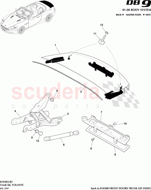 Part Diagram for Aston Martin 4G43-L56190-BA