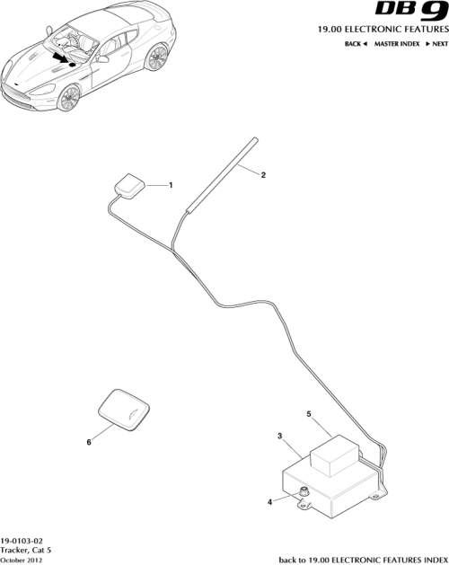 Part Diagram for Aston Martin 7G43-19G311-AG