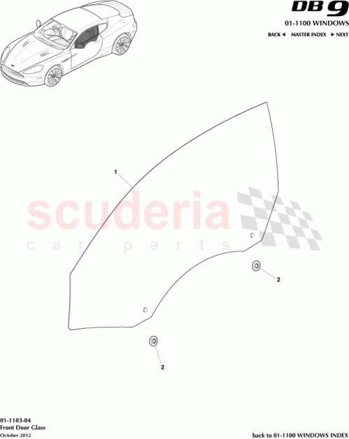 Part Diagram for Aston Martin CG43-214B42-AA