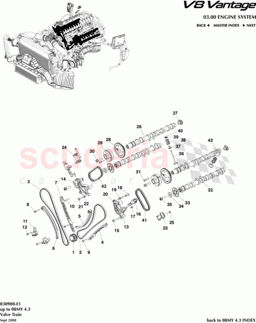 Part Diagram for Aston Martin 6G33-6A270-AE