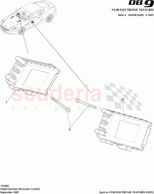 Part Diagram for Aston Martin 092061