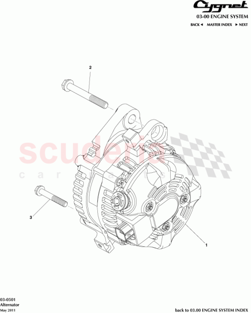 Part Diagram for Aston Martin 27060-47080