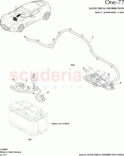 Part Diagram for Aston Martin AY93-14305-AA