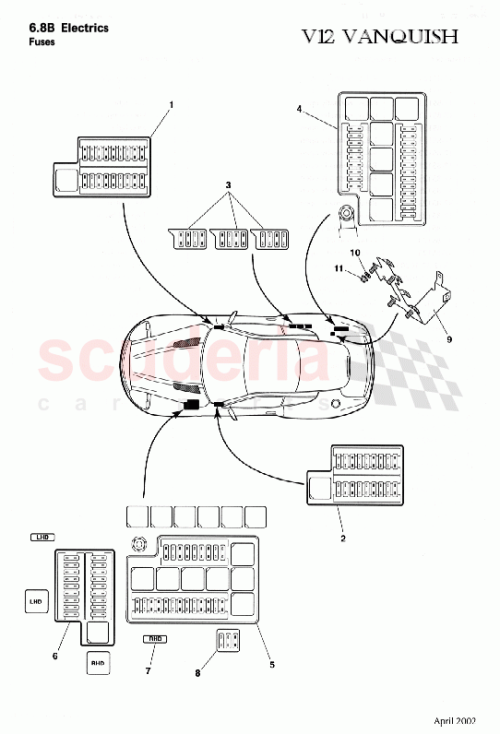 Part Diagram for Aston Martin 1R12-370537-AC