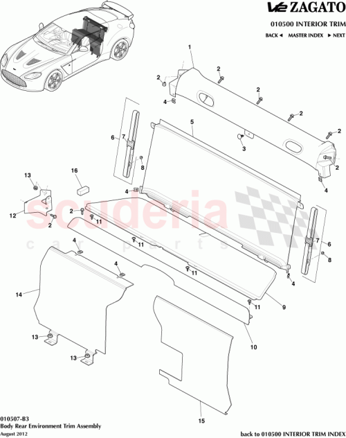 Part Diagram for Aston Martin AD23-11587-AAW