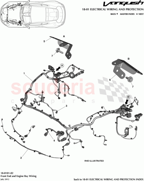 Part Diagram for Aston Martin CD33-14N003-AA